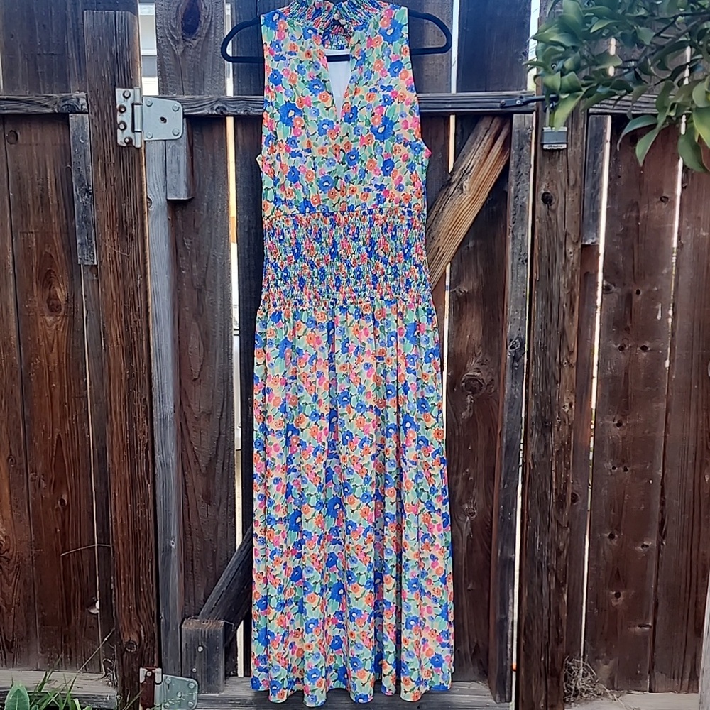 Alexia Amdor Floral Watercolor Print Dress, Pre-loved, Sz.10